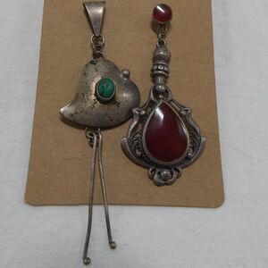 Sterling Silver Native Mismatched Earrings Boho